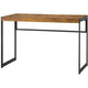 Computer Desk | 47" | Rustic Metal Frame | Antique Brown