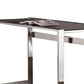 Elegantly Charmed Metal Writing Desk Silver CCA-800746