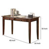 Transitional 2 Piece Wooden Desk Set Brown CCA-800778