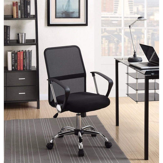 Ergonomic Fine Mesh Office Chair, Black