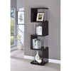 Bookcase | 4 Tier Wood Metal Design | Black Finish