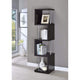Bookcase | 4 Tier Wood Metal Design | Black Finish