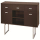 Credenza Desk | Spacious 5 Drawer | Cappuccino Finish