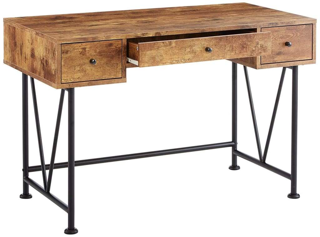 Chic Atelier Writing Desk-3 Drawer Antique Brown CCA-801541