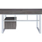 Elegant Contemporary Style Wooden Writing Desk Gray CCA-801897