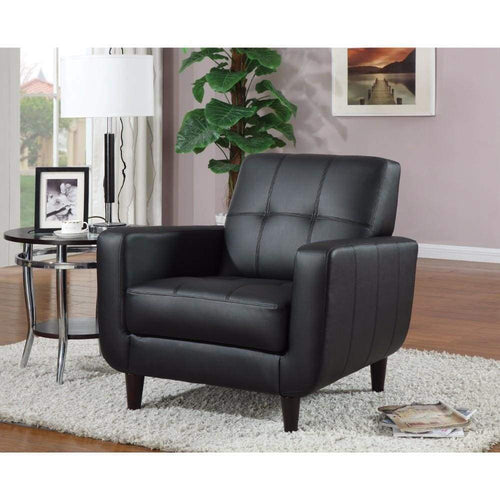 Accent Chair | High Toned Design | Black Finish