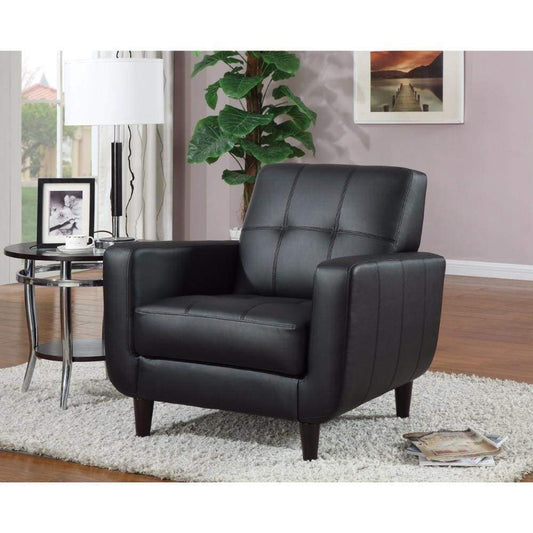 High-toned Accent Chair, Black