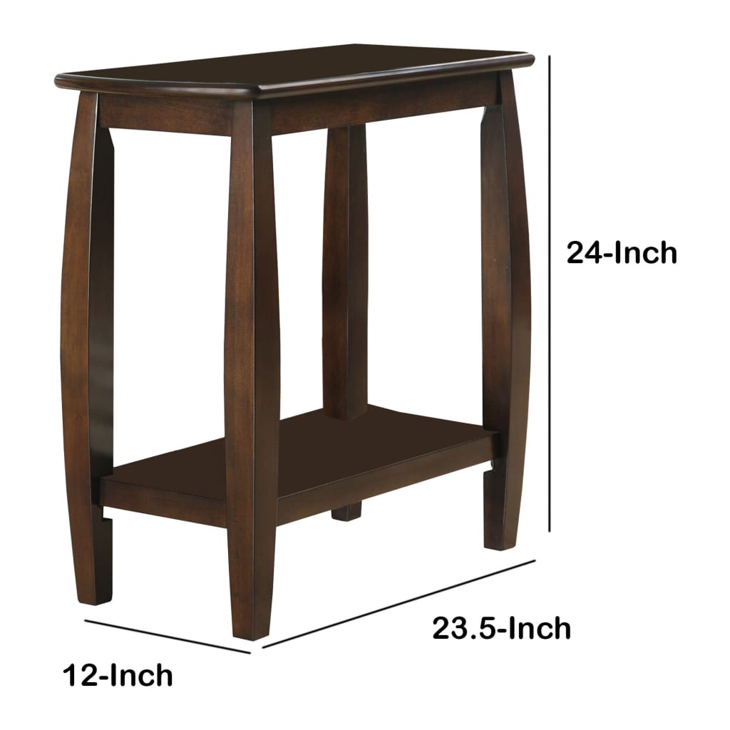 Elegant Wooden Chair Side Table Brown By Coaster CCA-900994