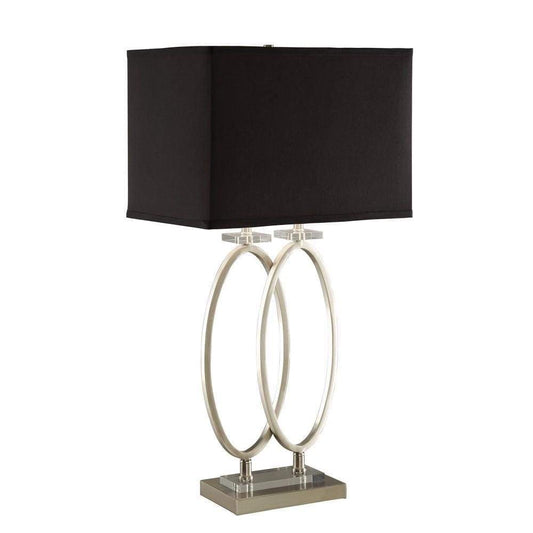 Well - Designed Table Lamp With Aesthetic Base, Black And Gold`-Coaster