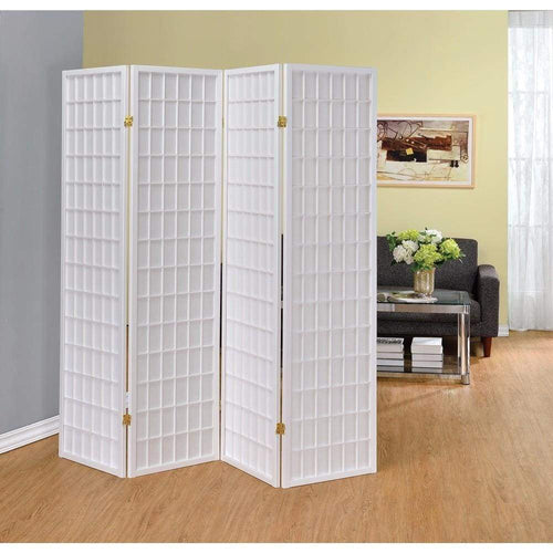 Folding Screen | 4 Panel | Contemporary Style | White