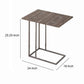 Stylish Wooden Snack Table With Metal Base Gray By Coaster CCA-902864