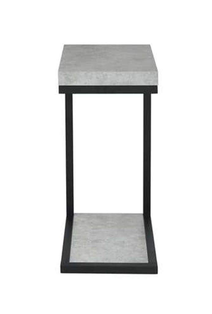 Industrial Faux Cement Designed Snack Table Gray And Black By Coaster CCA-902933