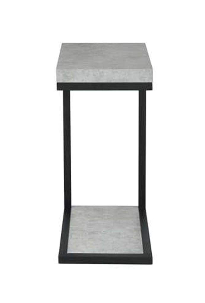 Industrial Faux Cement Designed Snack Table Gray And Black By Coaster CCA-902933