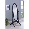 Aesthetically Charmed Oval Shaped Cheval Mirror, Black By Coaster