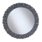 Beautifully Designed Round Contemporary Wall Mirror, Silver-Coaster