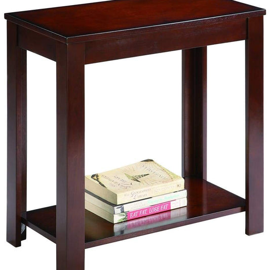 Chairside Table | Enchanting Wood Design | Brown Finish