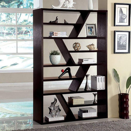 Kamloo Contemporary Display Shelf , Espresso By Casagear Home