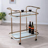 Serving Cart | Tiana Style | Champagne Contemporary Finish