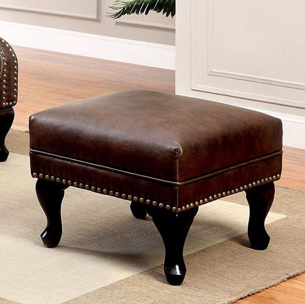 Vaugh Traditional Style Ottoman By Casagear Home