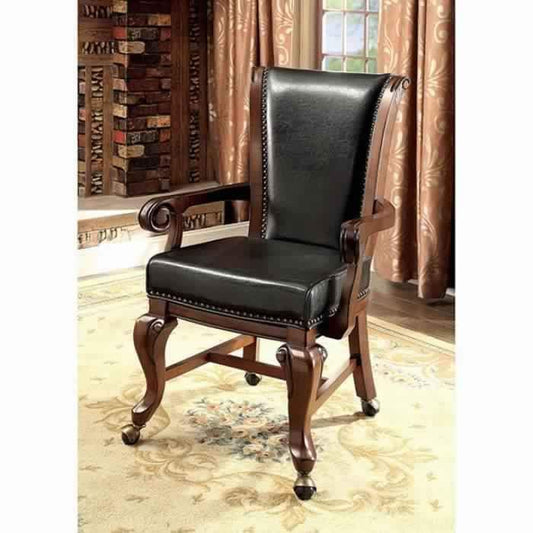 Majestic Contemporary Arm Chair Brown Pack of 2 By Casagear Home