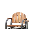 Perse Contemporary Rocking Chair Set Oak Finish FOA-CM-OC2555