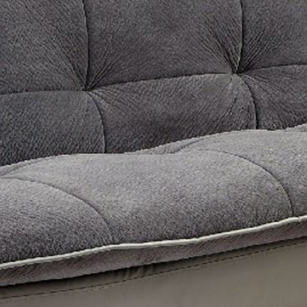 Gallagher Contemporary Futon Sofa With Speaker & Bluetooth Function Gray Finish By Casagear Home FOA-CM2675GY