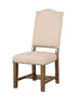 Fabric Upholstered Wooden Side Chair,Pack Of Two,Beige By Casagear Home