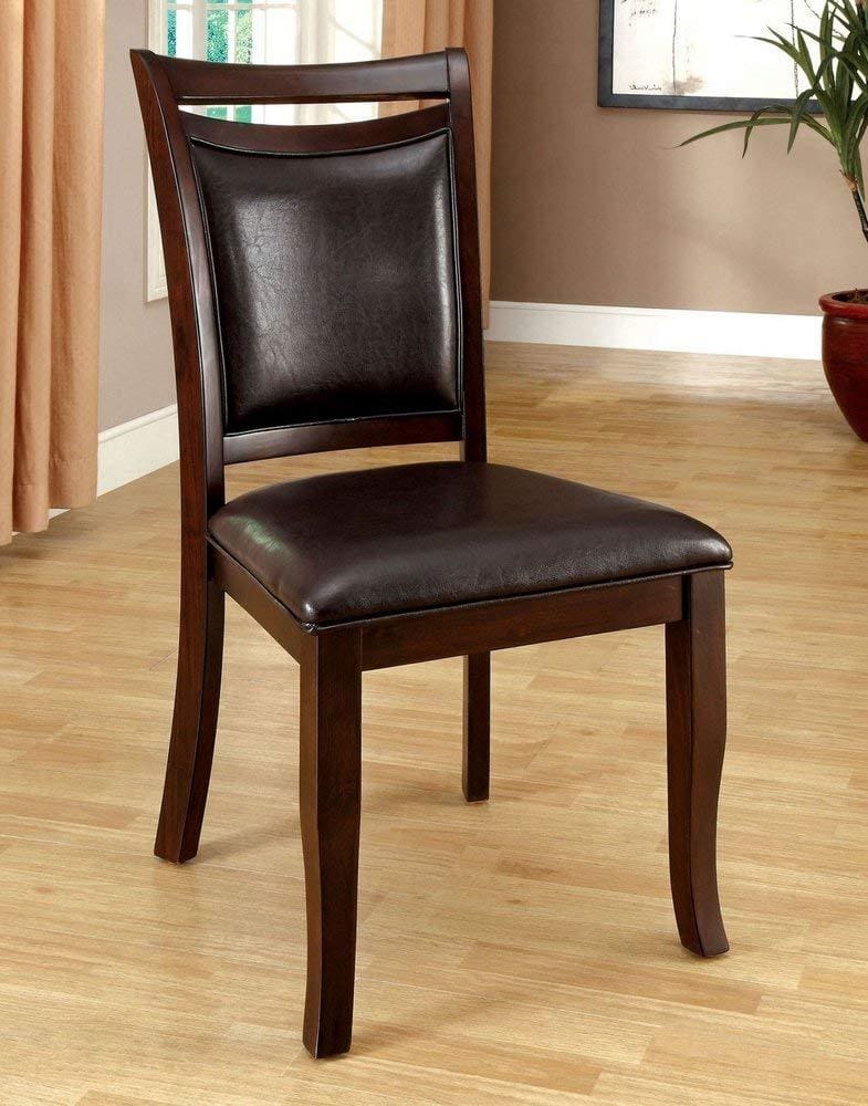 Wood Side Chair Dark Cherry Set of 2 By Casagear Home FOA-CM3024SC-2PK