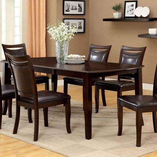 Side Chair Set of 2 | Woodside | Padded Seat Back | Espresso