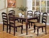 Dining Table | Wood | Floral Carved Accents | Brown Finish
