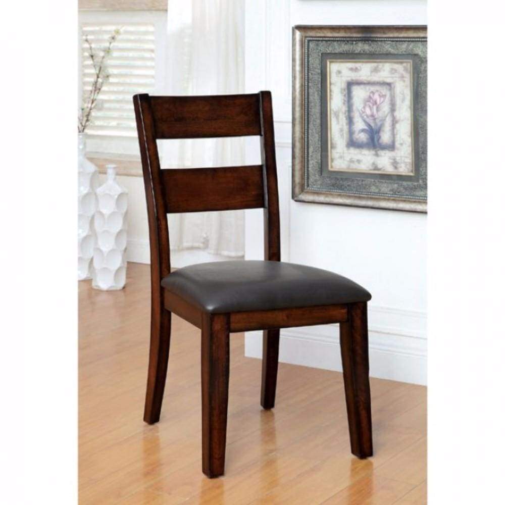 Dickinson I Cottage Side Chair, Dark Cherry Finish, Set of 2 By Casagear Home