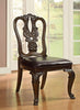 Bellagio Traditional Wooden Carving Side Chair, Set of 2 By Casagear Home