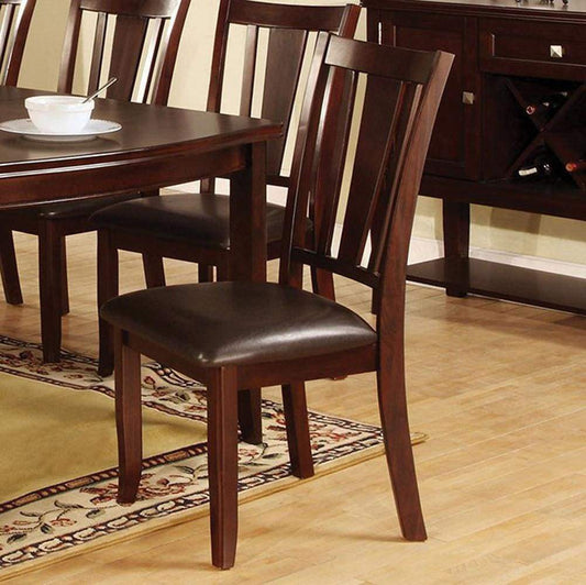 Edgewood I Transitional Side Chair, Expresso Finish, Set of 2 By Casagear Home