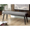 Vilhelm I Mid-Century Modern Style Bench , Gray By Casagear Home