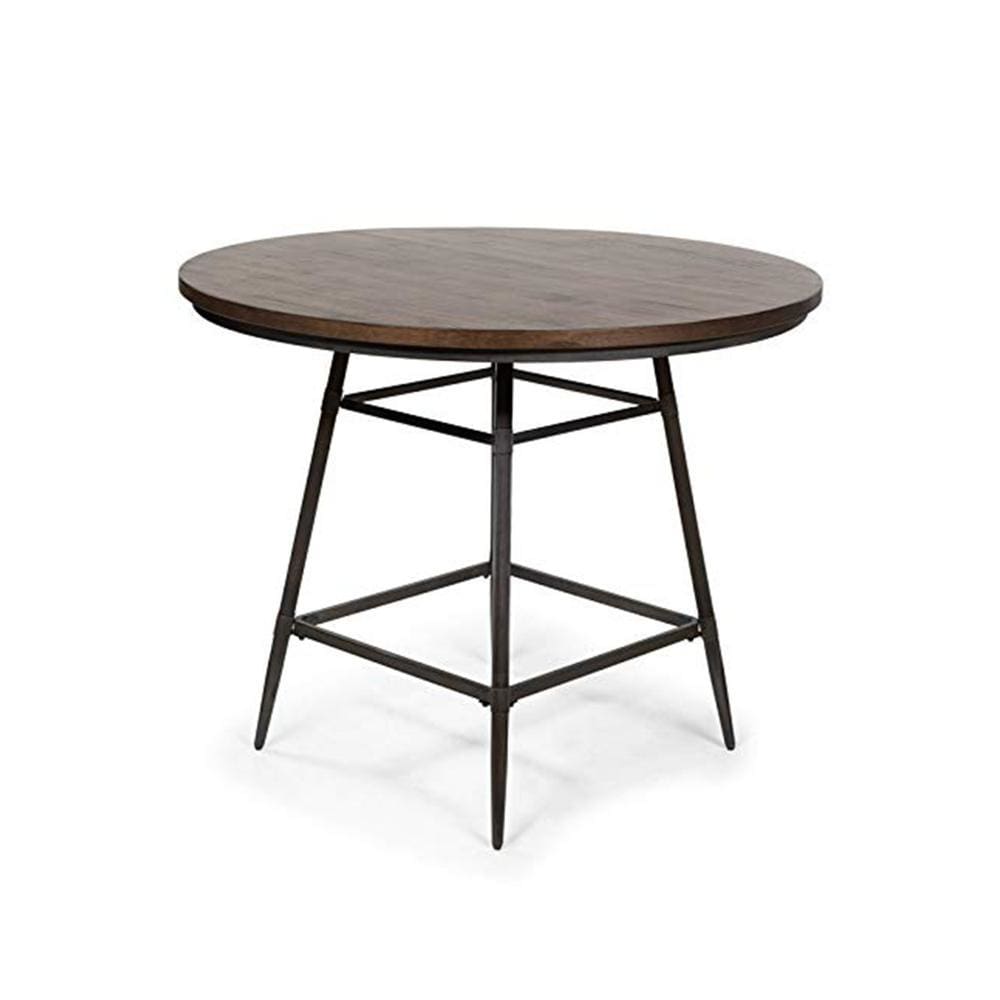 Mullane Industrial Counter Height Table Weathered Gray By Casagear Home FOA-CM3370RPT
