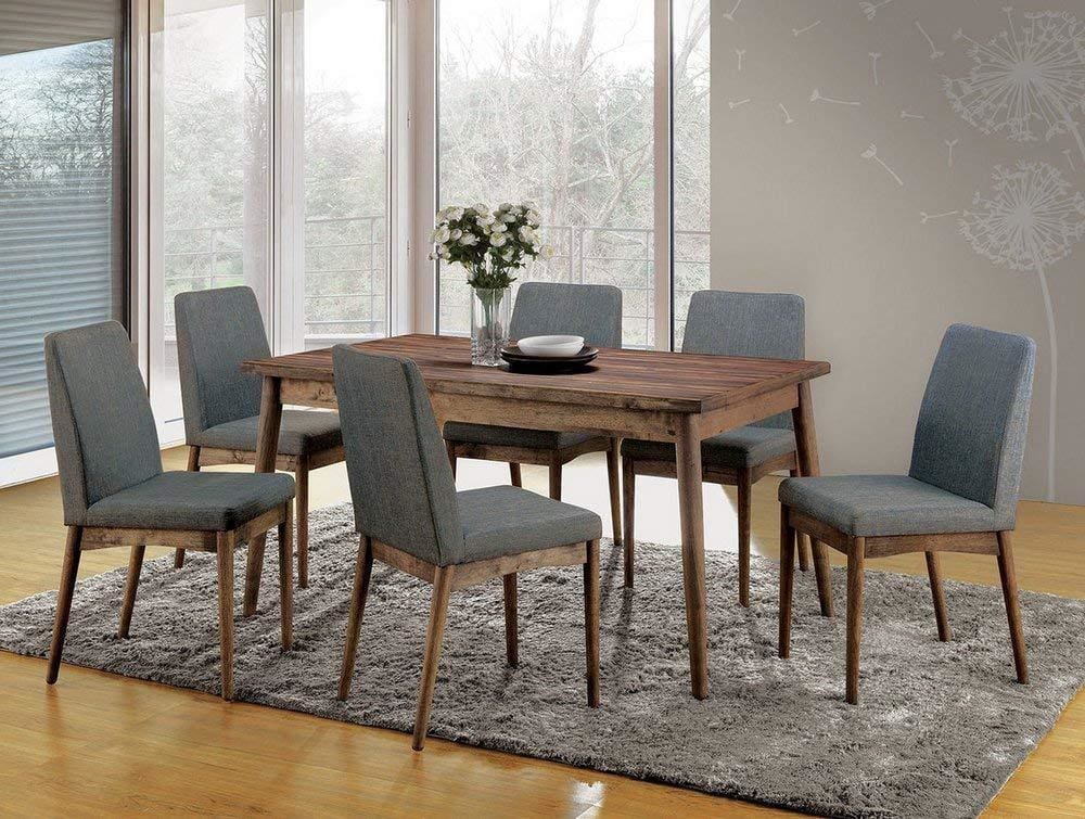 Eindride Mid Cent Modern Dining Table, Brown By Casagear Home