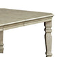 Holcroft Transitional Style Dining Table Antiqued White By Casagear Home FOA-CM3600T