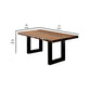 Maddison Contemporary Style Dining Table Tobacco Oak Finish By Casagear Home FOA-CM3606T