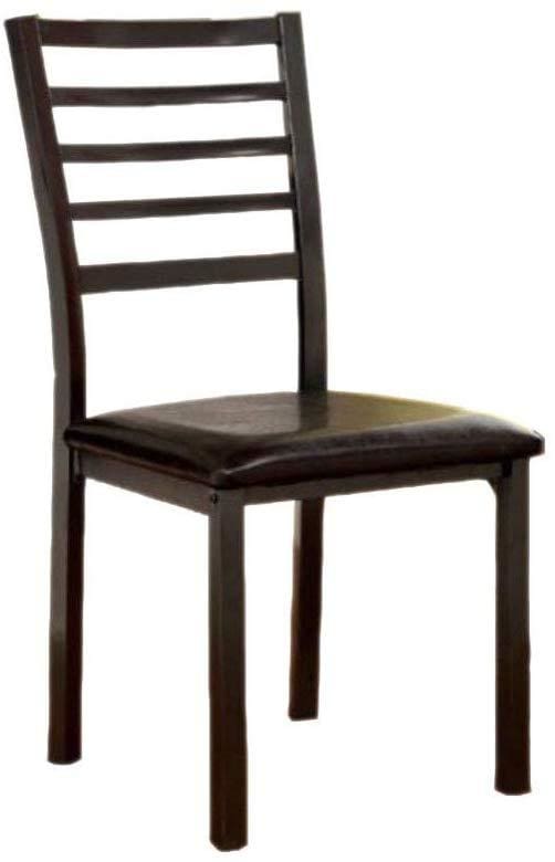 Colman Transitional Side Chair Black Set of 2 By Casagear Home FOA-CM3615SC-2PK-KD