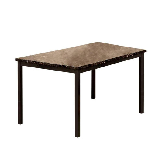 Colman Contemporary Dining Table, Black By Casagear Home