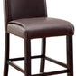 Gladstone II Contemporary Counter Height Chair, Dark Walnut Finish, Set of 2 By Casagear Home