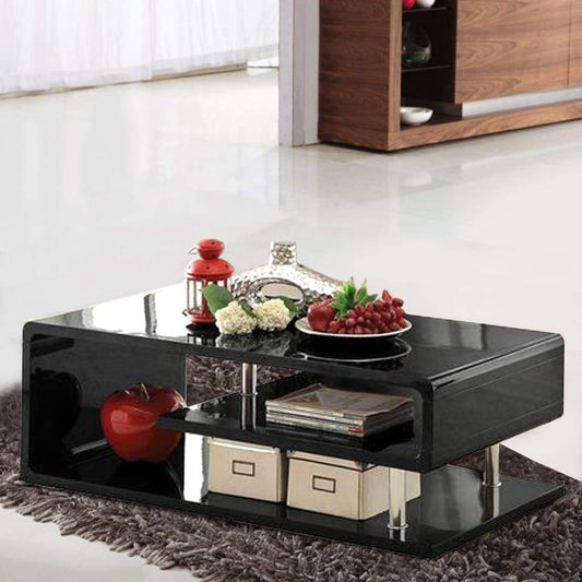 Ninove Contemporary Style Coffee Table, Black By Casagear Home