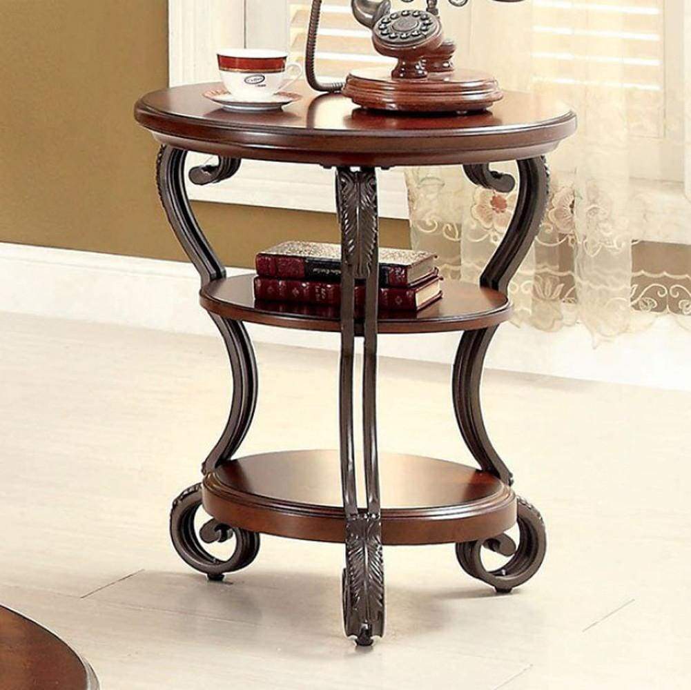 May Transitional Style Side Table By Casagear Home
