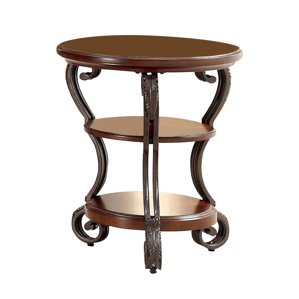 May Transitional Style Side Table By Casagear Home FOA-CM4326T