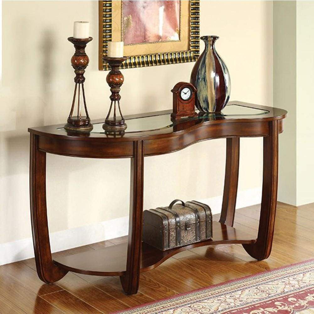 Crystal Falls Transitional Style Sofa Table By Casagear Home