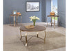 Wicklow Transitional 3 PIECE TABLE SET, CHAMPAGNE By Casagear Home