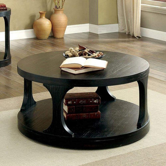 Coffee Table | Carrie Transitional | Antique Black Finish