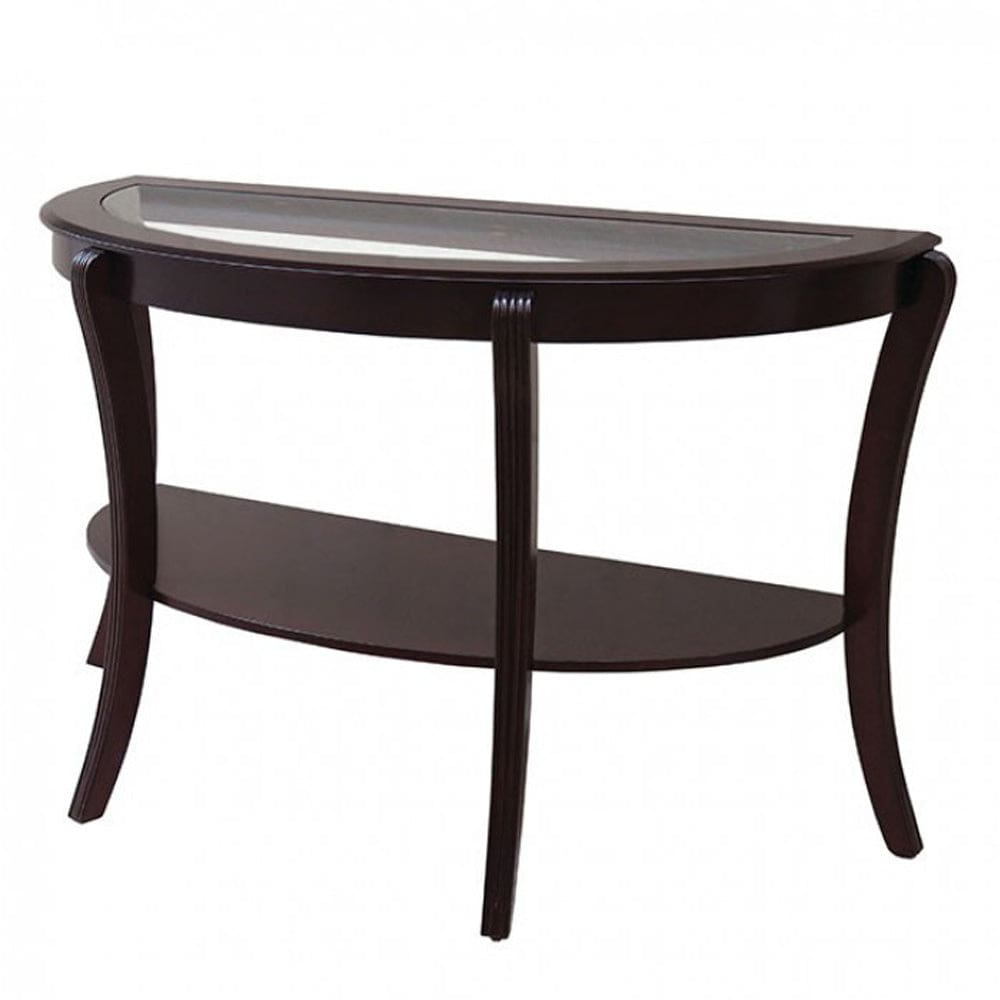 Finley Contemporary Style Semi-Oval Table By Casagear Home FOA-CM4488SO