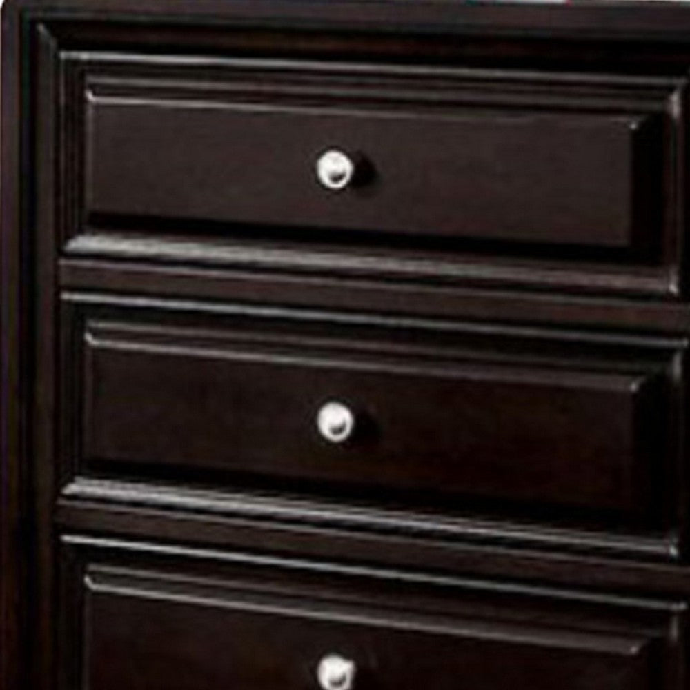 Sophisticated And Transitional Style Wooden Dresser Espresso Brown By Casagear Home FOA-CM7058D