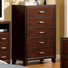 Wooden Utility Chest With Tapered Legs,  Brown Cherry By Casagear Home